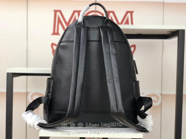 MCM雙肩包 原單 5919 2019新款 MCM全皮荔枝紋 特別定制款 3D絲印M家翅膀 MCM後背包  mdmc1434